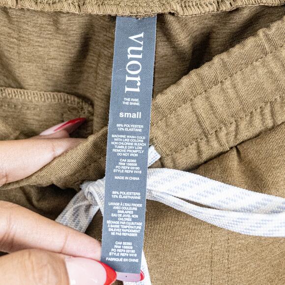 Vouri Men's Sunday Performance Track Pant Joggers in Pecan Heather Small - Picture 2 of 11